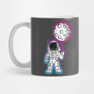 Astronaut Moon Balloon Mug